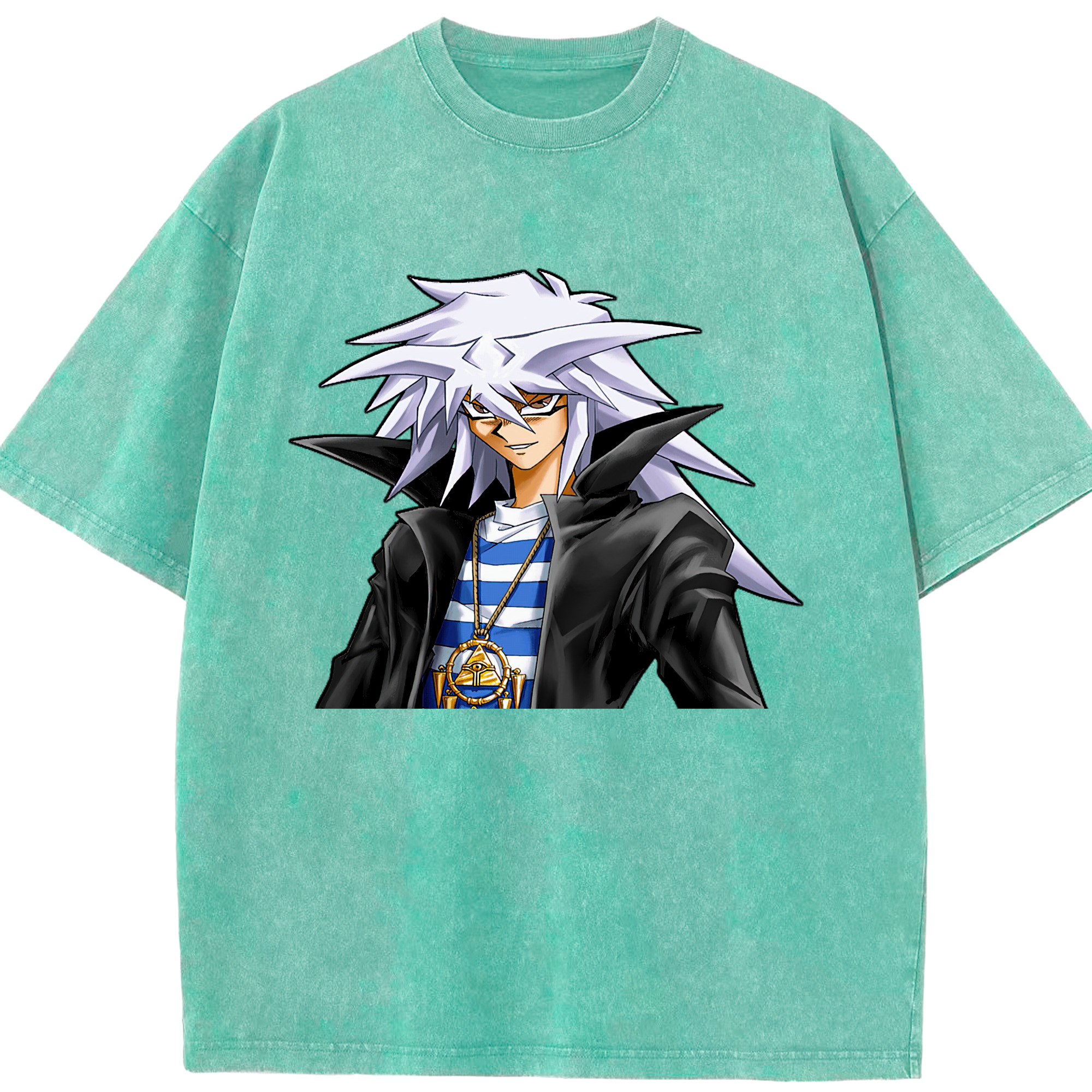 （画像用） 遊☆戯☆王 Yu-Gi-Oh! 綿100% ヴィンテージ風 半袖Tシャツ（フロントプリント）